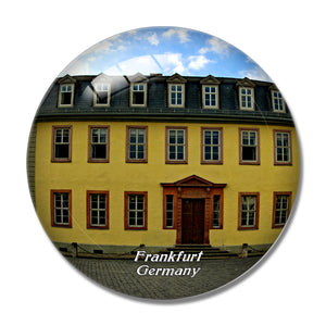 Germany Goethe House Frankfurt 3D Fridge Magnet Crystal Glass