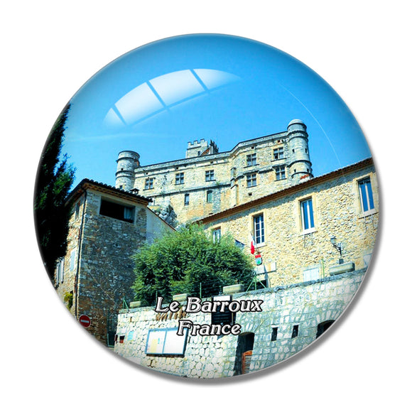 Le Barroux France Chateau 3D Fridge Magnet Crystal Glass