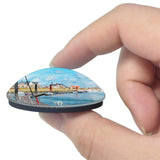 Le Crotoy France Baie de Somme Evasion 3D Fridge Magnet Crystal Glass