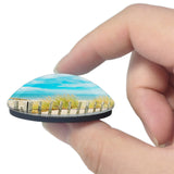 Le Grau-du-Roi France Espiguette Beach 3D Fridge Magnet Crystal Glass