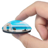 Le Lavandou France Plage de Cavaliere 3D Fridge Magnet Crystal Glass