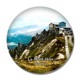 Le Mont-Dore France Puy du Sancy 3D Fridge Magnet Crystal Glass