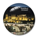 Germany Heidelberg Castle Old Bridge 3D Fridge Magnet Crystal Glass