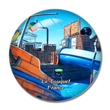 Le Touquet France Aqualud 3D Fridge Magnet Crystal Glass