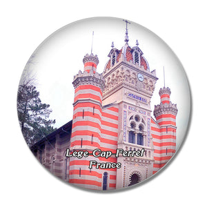 Lege-Cap-Ferret France La Chapelle de la Villa Algerienne 3D Fridge Magnet Crystal Glass