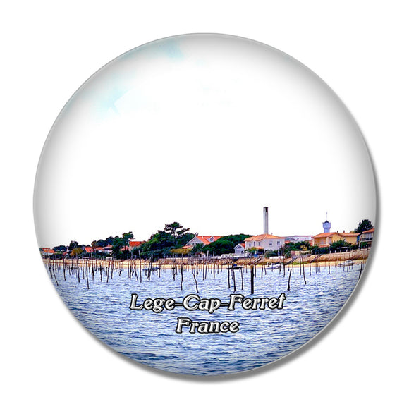 Lege-Cap-Ferret France La Pointe 3D Fridge Magnet Crystal Glass