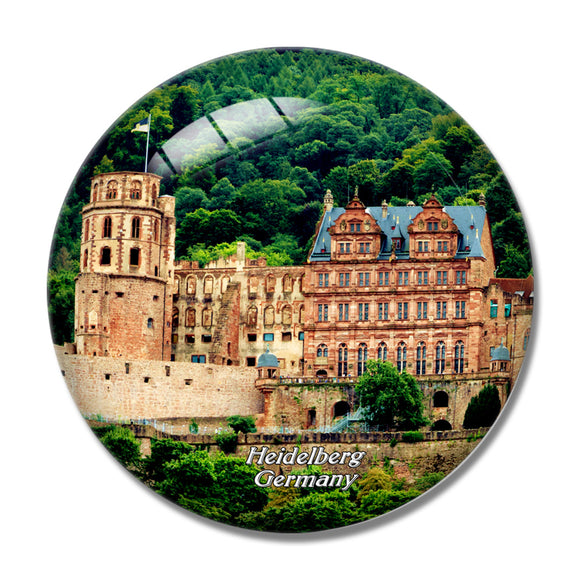 Germany Heidelberg Castle 3D Fridge Magnet Crystal Glass