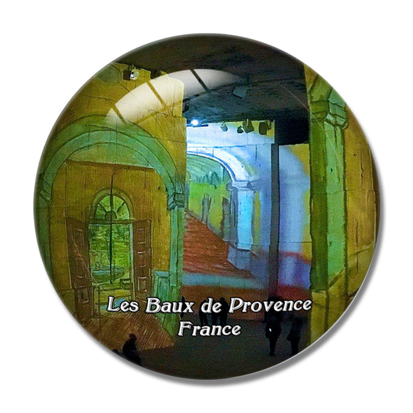 Les Baux de Provence France Carrieres des Lumieres 3D Fridge Magnet Crystal Glass