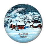 Les Gets France Station de ski 3D Fridge Magnet Crystal Glass