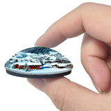 Les Gets France Station de ski 3D Fridge Magnet Crystal Glass