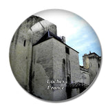 Loches France Le Donjon de La Cite Royale 3D Fridge Magnet Crystal Glass