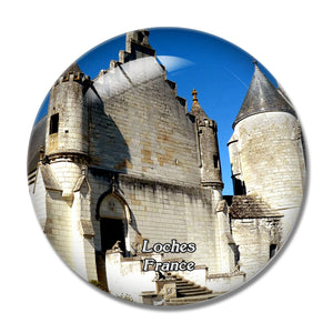 Loches France Royal City 3D Fridge Magnet Crystal Glass