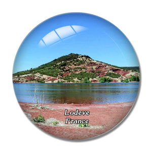 Lodeve France Lac du Salagou 3D Fridge Magnet Crystal Glass