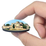 Lourmarin France Chateau 3D Fridge Magnet Crystal Glass