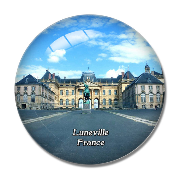 Luneville France Le Chateau 3D Fridge Magnet Crystal Glass