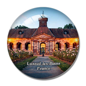 Luxeuil-les-Bains France Thermes 3D Fridge Magnet Crystal Glass