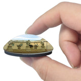 Macerata Italy Musei Civici di Palazzo Buonaccorsi 3D Fridge Magnet Crystal Glass