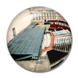 Macerata Italy Sferisterio 3D Fridge Magnet Crystal Glass