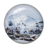 Macot-la-Plagne France La Plagne Ski Resort 3D Fridge Magnet Crystal Glass