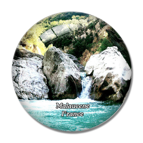 Malaucene France Gorges du Toulourenc 3D Fridge Magnet Crystal Glass