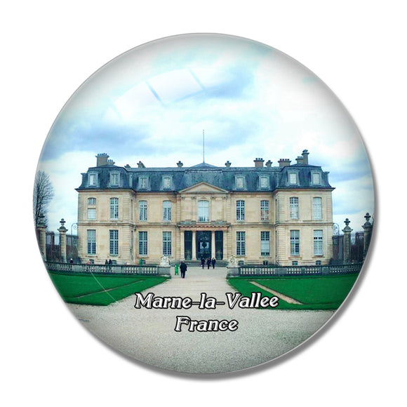 Marne-la-Vallee France Chateau 3D Fridge Magnet Crystal Glass