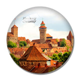 Germany Kaiserburg Nurnberg 3D Fridge Magnet Crystal Glass