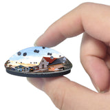 Marne-la-Vallee France La Vallee Village 3D Fridge Magnet Crystal Glass