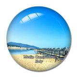 Medio Campidano Italy Spiaggia Le Dune di Piscinas 3D Fridge Magnet Crystal Glass