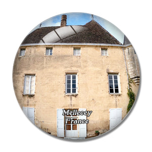 Mellecey France Chateau De Germolles 3D Fridge Magnet Crystal Glass