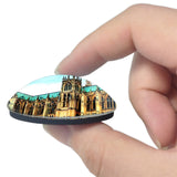 Metz France Cathedral 3D Fridge Magnet Crystal Glass