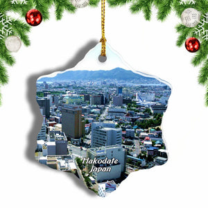 Japan Mount Hakodate Christmas Ornament 3 Inches Snow