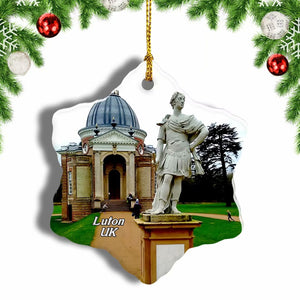 UK England Wrest Park Luton Christmas Ornament 3 Inches Snow