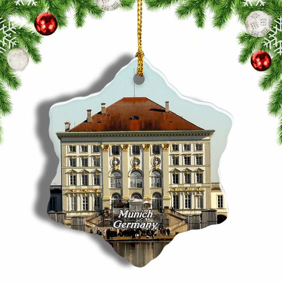 Germany Nymphenburg Palace Munich Christmas Ornament 3 Inches Snow