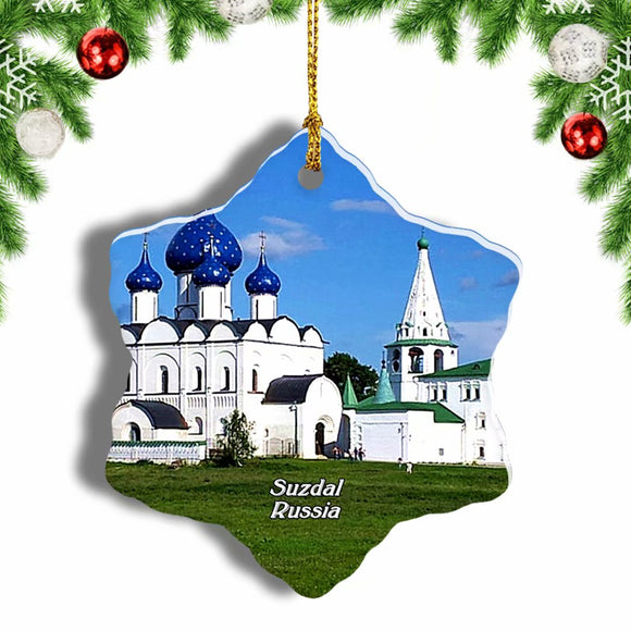 Russia Cathedral of the Nativity in Suzdal Christmas Ornament 3 Inches Snow