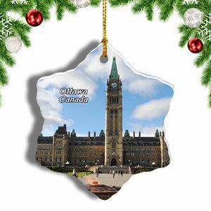 Canada Ottawa Christmas Ornament 3 Inches Snow