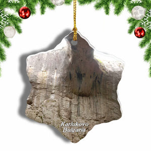 Bulgaria Prohodna Cave Karlukovo Christmas Ornament 3 Inches Snow