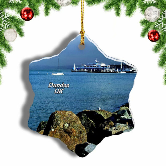 UK England Discovery Point Dundee Christmas Ornament 3 Inches Snow