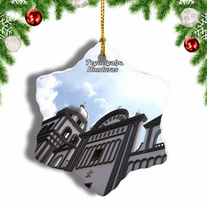 Honduras Suyapa Cathedral Tegucigalpa Christmas Ornament 3 Inches Snow