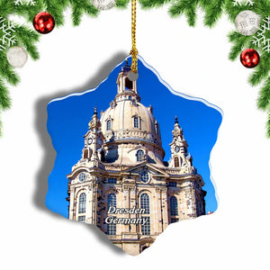 Germany Frauenkirche Dresden Christmas Ornament 3 Inches Snow