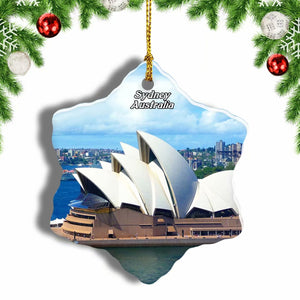 Australia Sydney Opera Christmas Ornament 3 Inches Snow