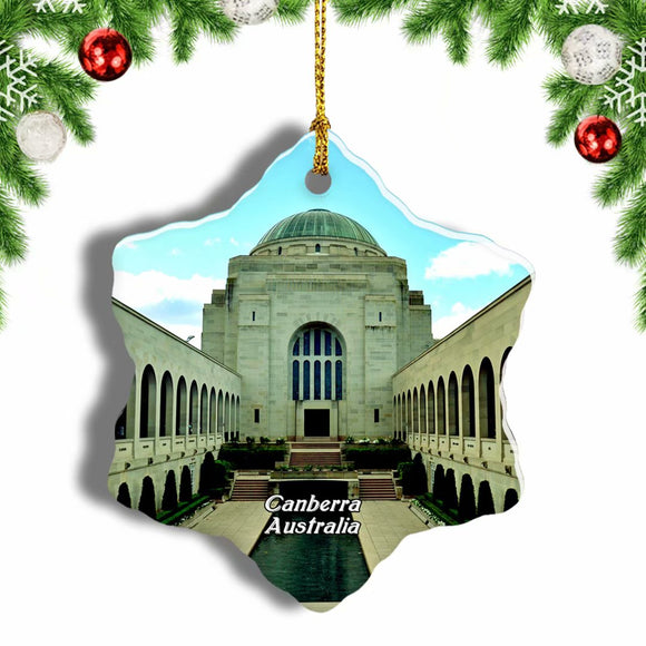 Australian War Memorial Canberra Christmas Ornament 3 Inches Snow