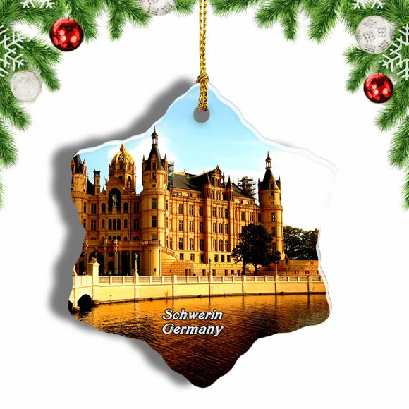 Schwerin Castle Germany Christmas Ornament 3 Inches Snow