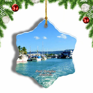 Australia Port Douglas Christmas Ornament 3 Inches Snow