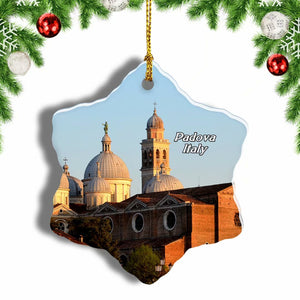 Italy Sant'Antonio Cathedral Padova Christmas Ornament 3 Inches Snow