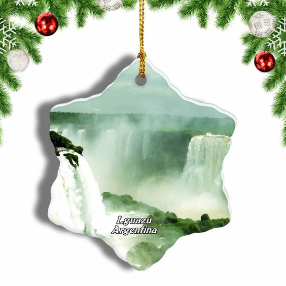 Argentina Iguazu National Park Christmas Ornament 3 Inches Snow