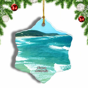 Australia Noosa National Park Christmas Ornament 3 Inches Snow