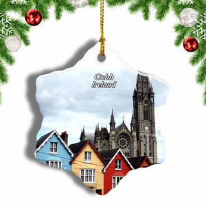 Ireland Cobh Cathedral Christmas Ornament 3 Inches Snow