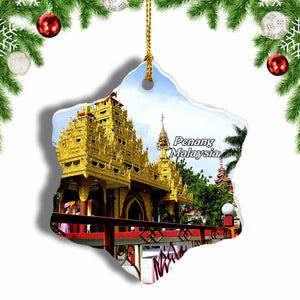 Malaysia Penang Christmas Ornament 3 Inches Snow