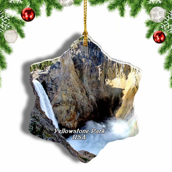 USA America Canyon Area Christmas Ornament 3 Inches Snow