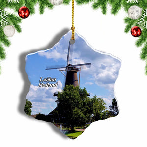 Holland Leiden Christmas Ornament 3 Inches Snow